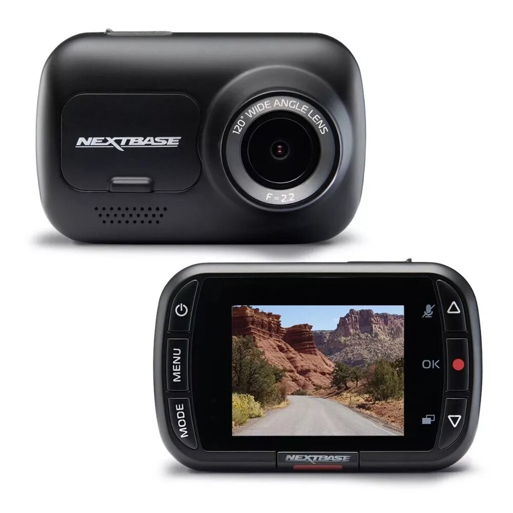 Nextbase DVR122 Compact Dash Cam in Black 122-720p HD 30 FPS HD IPS Screen